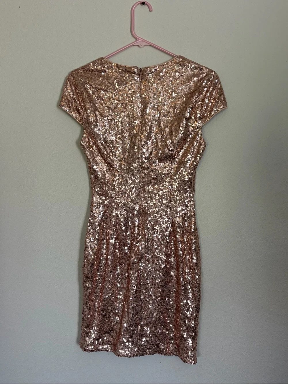 Lulus Sequin Cap Sleeve Mini Dress
